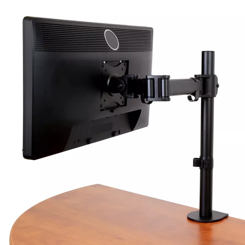 StarTech.com Desk Mount Monitor Arm for up to 34 inch (8 kg) VESA Compatible Displays - Articulating Pole Mount Single Monitor Arm - Ergonomic Height Adjustable Monitor Mount - Desk Clamp/Grommet
