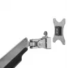 StarTech.com Desk Mount Monitor Arm - Heavy Duty Ergonomic VESA Monitor Arm - Single 9kg Display - Full Motion, Height Adjustable, Articulating - Aluminum - C-Clamp/Grommet - Silver