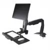 StarTech.com Sit Stand Monitor Arm - Desk Mount Adjustable Sit-Stand Workstation Arm for Single 34 inch VESA Mount Display - Ergonomic Articulating Standing Desk Converter with Keyboard Tray