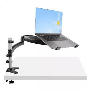 StarTech.com Desk Mount Laptop Arm - Full Motion Articulating Arm for Laptop or Single 34 inch Monitor - VESA Mount Laptop Tray Bracket - Ergonomic Adjustable Notebook Stand - Desk-Clamp