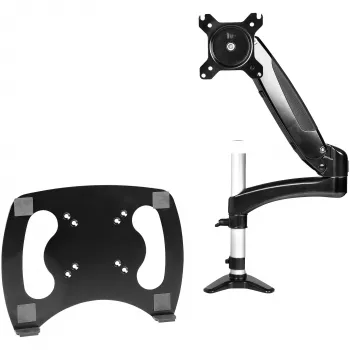 StarTech.com Desk Mount Laptop Arm - Full Motion Articulating Arm for Laptop or Single 34 inch Monitor - VESA Mount Laptop Tray Bracket - Ergonomic Adjustable Notebook Stand - Desk-Clamp