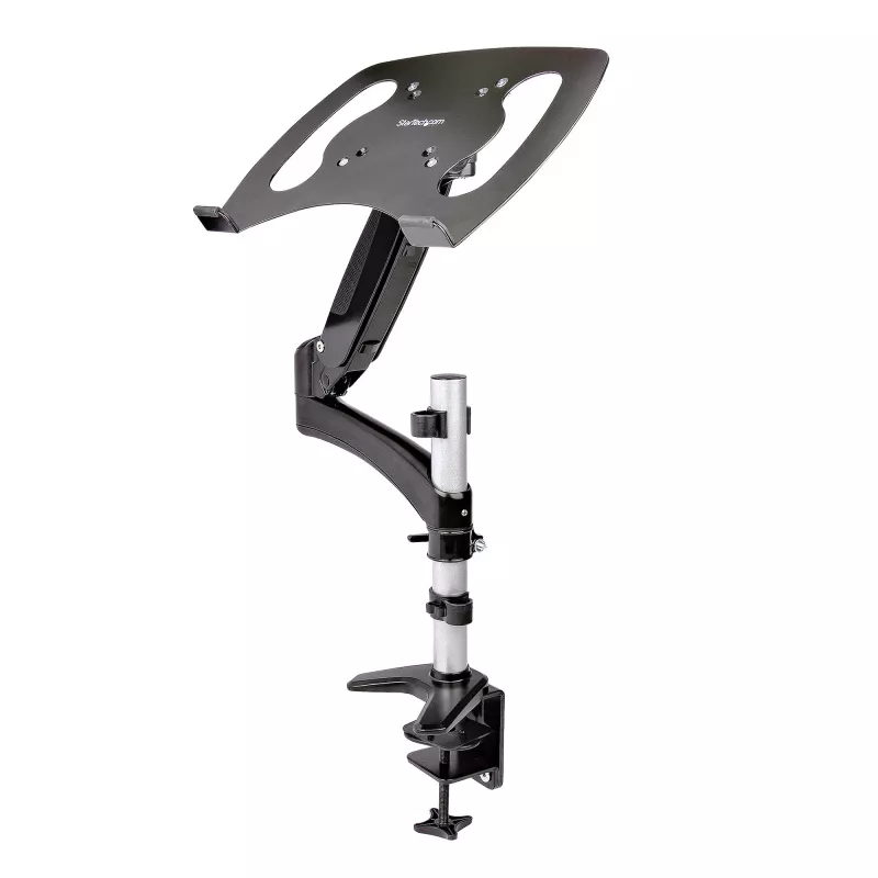 StarTech.com Desk Mount Laptop Arm - Full Motion Articulating Arm for Laptop or Single 34 inch Monitor - VESA Mount Laptop Tray Bracket - Ergonomic Adjustable Notebook Stand - Desk-Clamp