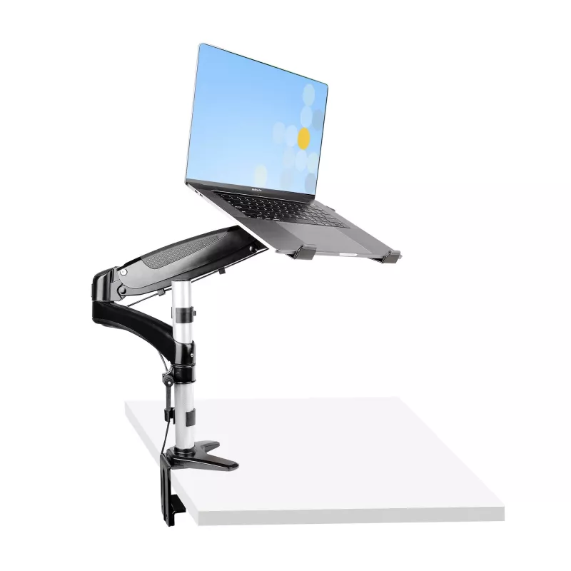 StarTech.com Desk Mount Laptop Arm - Full Motion Articulating Arm for Laptop or Single 34 inch Monitor - VESA Mount Laptop Tray Bracket - Ergonomic Adjustable Notebook Stand - Desk-Clamp
