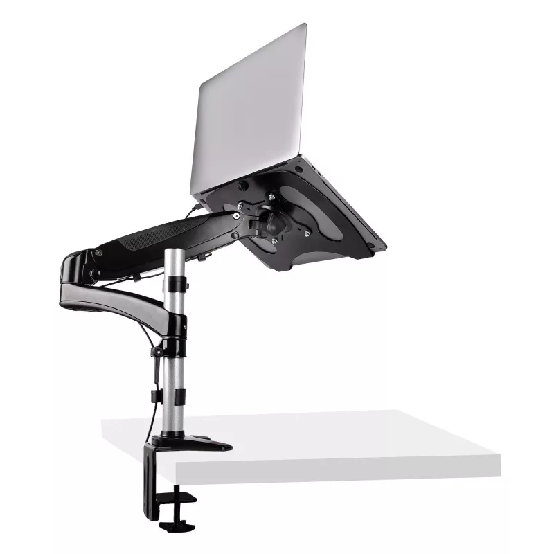 StarTech.com Desk Mount Laptop Arm - Full Motion Articulating Arm for Laptop or Single 34 inch Monitor - VESA Mount Laptop Tray Bracket - Ergonomic Adjustable Notebook Stand - Desk-Clamp