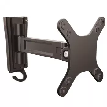StarTech.com Wall-Mount Monitor Arm - Single Swivel, 15 kg, 33 cm (13 inch), 68.6 cm (27 inch), 75 x 75 mm, 100 x 100 mm, Black