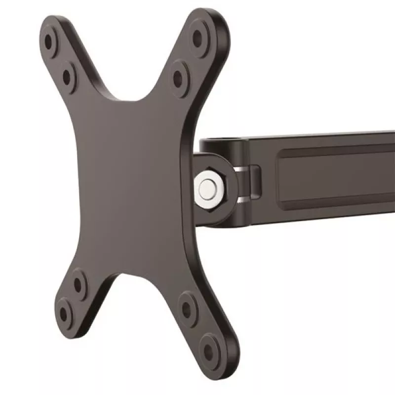 StarTech.com Wall-Mount Monitor Arm - Single Swivel, 15 kg, 33 cm (13 inch), 68.6 cm (27 inch), 75 x 75 mm, 100 x 100 mm, Black