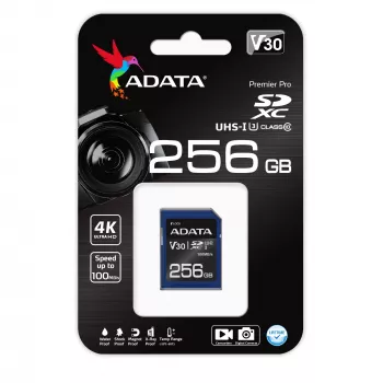 ADATA ASDX256GUI3V30S-R memory card 256 GB SDXC UHS-I Class 10