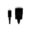 LogiLink AU0051A Video Cable Adapter 1.2 m USB C VGA D-Sub Black