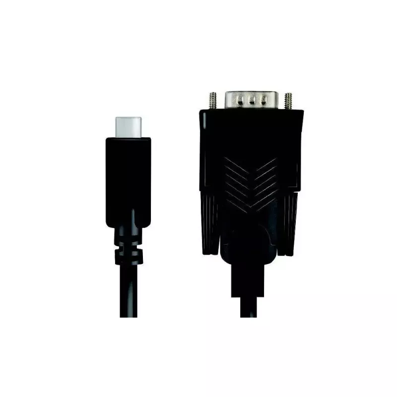 LogiLink AU0051A Video Cable Adapter 1.2 m USB C VGA D-Sub Black