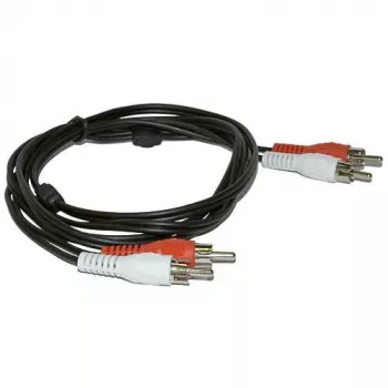 Microconnect AUDCC2 audio cable 1.5 m 2 x RCA Black