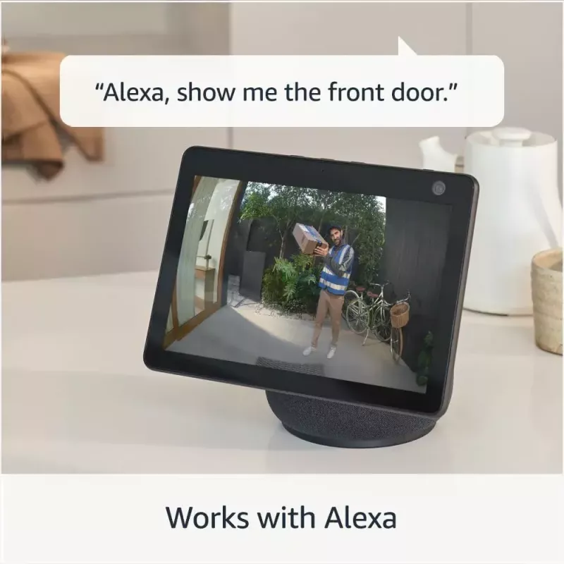 Video intercom system RING B0B2BNM4PV — wireless, 1920×1080 max video, nickel finish, Wi‑Fi (802.11b/g/n/ax)