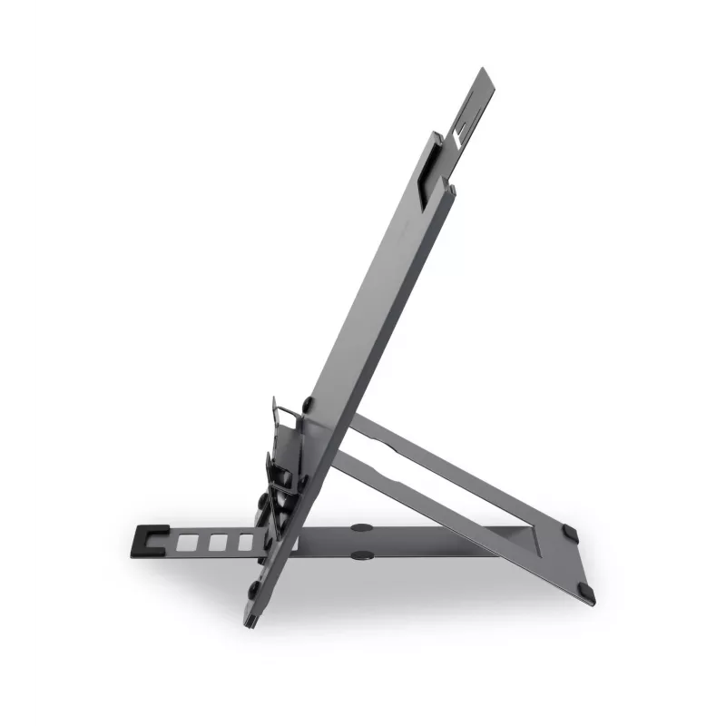 BakkerElkhuizen Ergo-Q Hybrid Pro, Laptop stand, Black, Dark Grey, Aluminium, Rubber, Steel, 25.4 cm (10 inch), 40.6 cm (16 inch), 25.4 cm (10 inch)