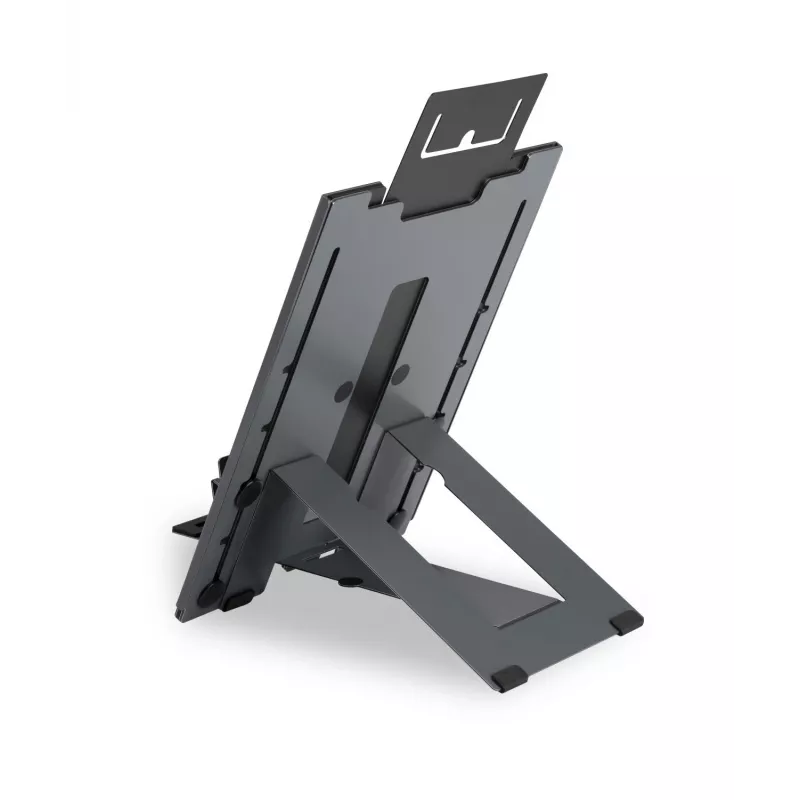 BakkerElkhuizen Ergo-Q Hybrid Pro, Laptop stand, Black, Dark Grey, Aluminium, Rubber, Steel, 25.4 cm (10 inch), 40.6 cm (16 inch), 25.4 cm (10 inch)