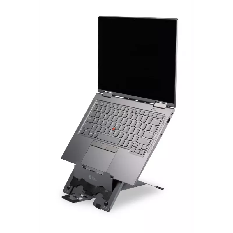 BakkerElkhuizen Ergo-Q Hybrid Pro, Laptop stand, Black, Dark Grey, Aluminium, Rubber, Steel, 25.4 cm (10 inch), 40.6 cm (16 inch), 25.4 cm (10 inch)