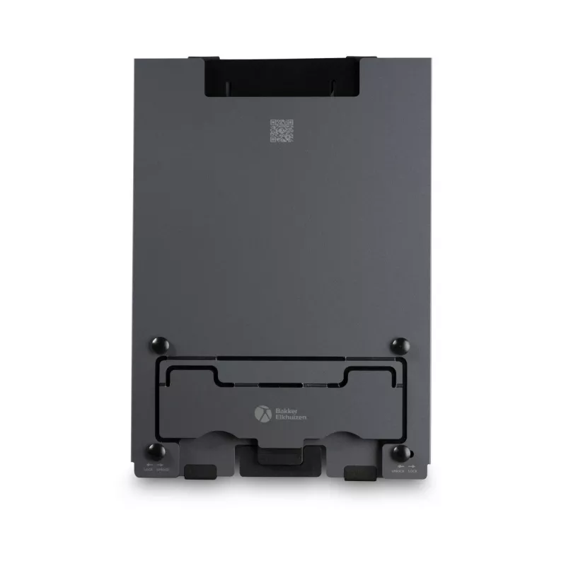 BakkerElkhuizen Ergo-Q Hybrid Pro, Laptop stand, Black, Dark Grey, Aluminium, Rubber, Steel, 25.4 cm (10 inch), 40.6 cm (16 inch), 25.4 cm (10 inch)