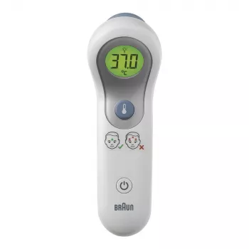 Braun BNT300WE digital body thermometer Remote sensing thermometer White Forehead Buttons
