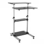 Computer Desk LogiLink BP0070 Black Grey