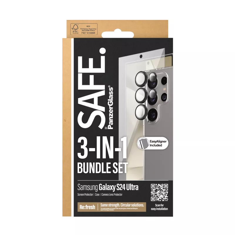 PanzerGlass SAFE. by ® 3-in-1 Bundle Samsung Galaxy S24 Ultra