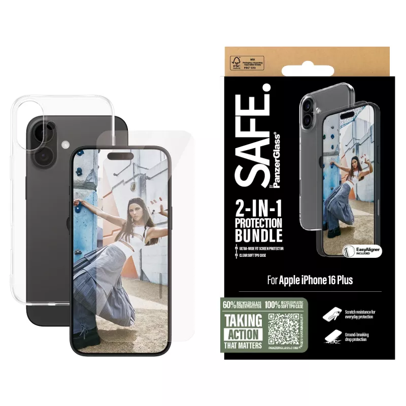 PanzerGlass SAFE. by ® 2-in-1 Protection Bundle iPhone '24 6.7 inch