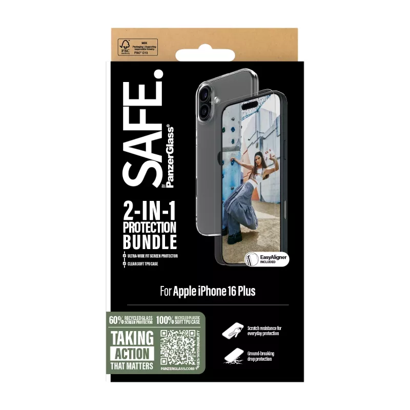 PanzerGlass SAFE. by ® 2-in-1 Protection Bundle iPhone '24 6.7 inch