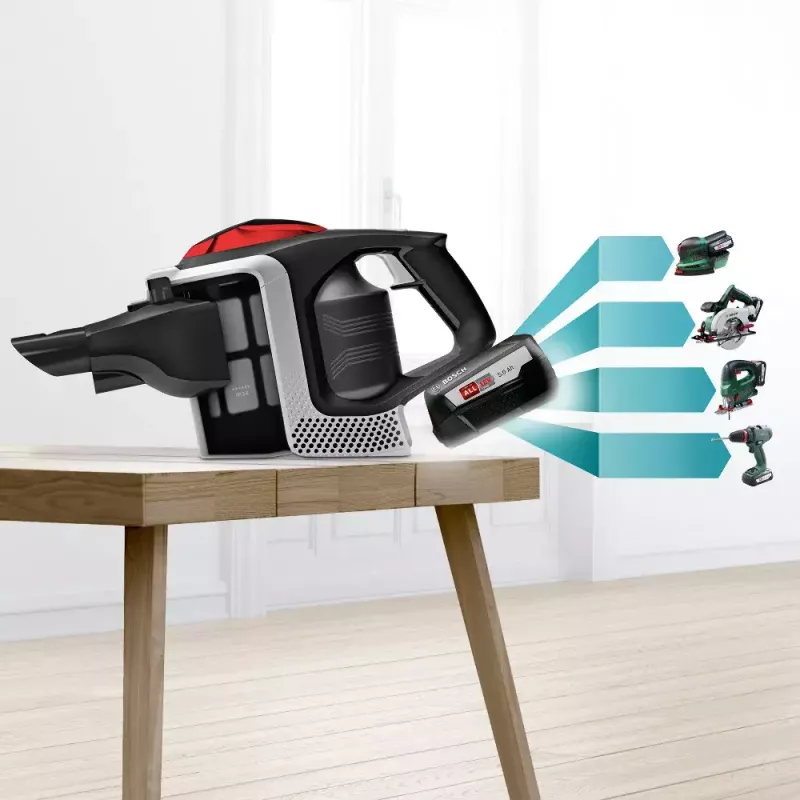 Bosch BSS81POW1 stick vacuum/electric broom Battery Dry Black 5 Ah