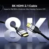HDMI Cable UNITEK C11086GY01-2M 2m 48 Gbit/s ARC Black Grey