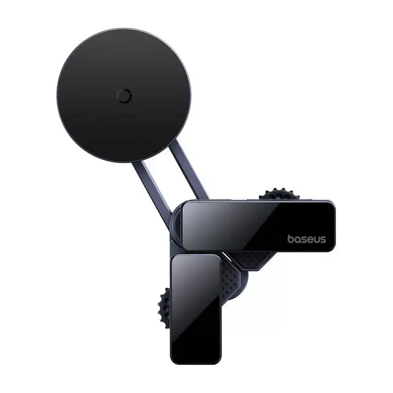 Car magnetic screen holder Baseus MaxView Gray for smartphone and tablet mounting on vehicle display