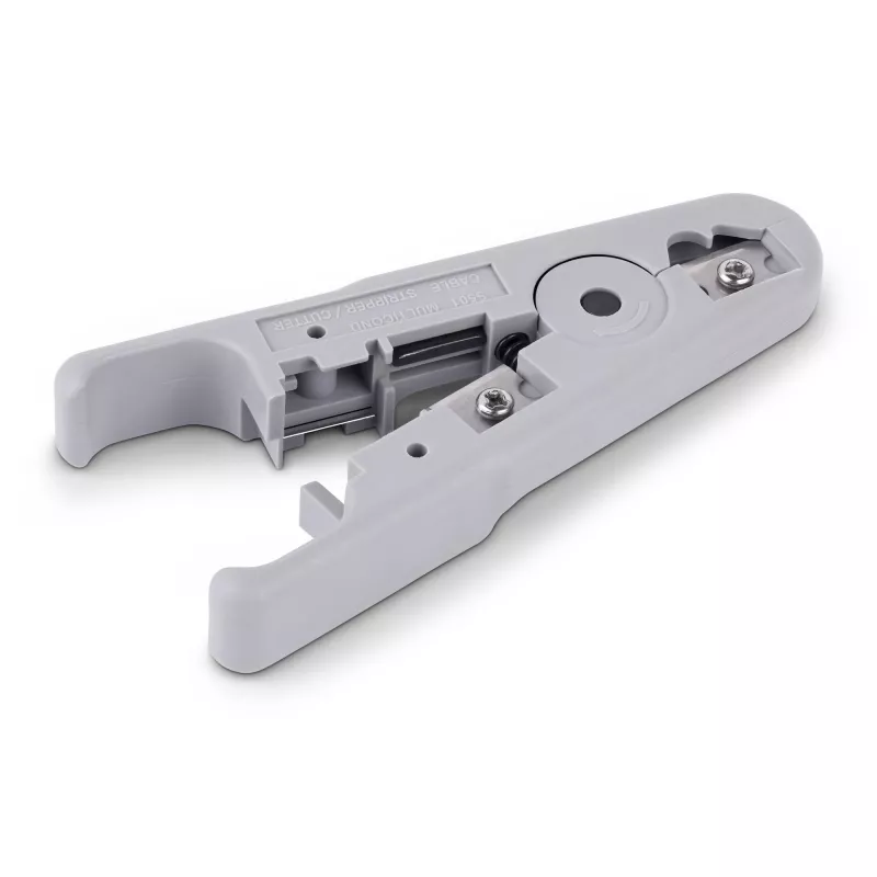 StarTech.com Network Cable Stripper and Cutter, Professional Wire Stripper for UTP/FTP/STP/Coax Cables, Rotary Wire Stripping and Cutting Tool