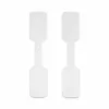 StarTech.com 3.5in (9cm) Cable Labels, 100 Pack, White, Hook-to-Hook Fastener Cable Tags, Write-On Cord Labels for Cable Management, Cord Identification Tags