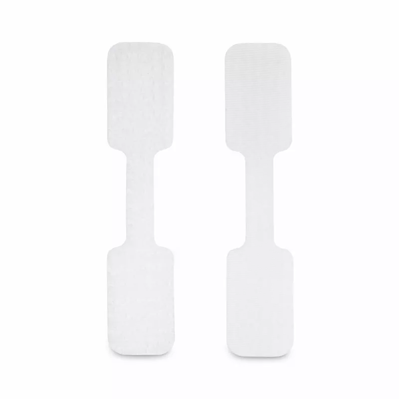 StarTech.com 3.5in (9cm) Cable Labels, 100 Pack, White, Hook-to-Hook Fastener Cable Tags, Write-On Cord Labels for Cable Management, Cord Identification Tags