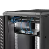 StarTech.com 2U Server Rack Shelf - Universal Rack Mount Cantilever Shelf for 19 inch Network Equipment Rack & Cabinet - Heavy Duty Steel – Weight Capacity 44lb/20kg - 16 inch Deep Tray, Black