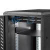 StarTech.com 2U Server Rack Shelf - Universal Rack Mount Cantilever Shelf for 19 inch Network Equipment Rack & Cabinet - Heavy Duty Steel – Weight Capacity 44lb/20kg - 16 inch Deep Tray, Black