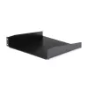 StarTech.com 2U Server Rack Shelf - Universal Rack Mount Cantilever Shelf for 19 inch Network Equipment Rack & Cabinet - Heavy Duty Steel – Weight Capacity 44lb/20kg - 16 inch Deep Tray, Black