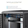StarTech.com 2U Server Rack Shelf - Universal Rack Mount Cantilever Shelf for 19 inch Network Equipment Rack & Cabinet - Heavy Duty Steel – Weight Capacity 44lb/20kg - 16 inch Deep Tray, Black