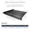 StarTech.com CABSHELF116V2PK rack accessory Rack shelf