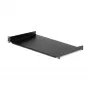 StarTech.com 1U Fixed Server Rack Mount Shelf - 10in Deep Steel Universal Cantilever Tray for 19 inch AV/ Network Equipment Rack - Heavy Duty Steel - Weight Capacity 44lbs/20kg, Black