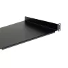 StarTech.com 1U Fixed Server Rack Mount Shelf - 10in Deep Steel Universal Cantilever Tray for 19 inch AV/ Network Equipment Rack - Heavy Duty Steel - Weight Capacity 44lbs/20kg, Black