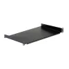 StarTech.com 1U Fixed Server Rack Mount Shelf - 10in Deep Steel Universal Cantilever Tray for 19 inch AV/ Network Equipment Rack - Heavy Duty Steel - Weight Capacity 44lbs/20kg, Black