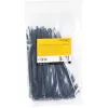 StarTech.com 100-Pack 6 inch(15cm) Cable Ties - 1/8 inch(3.6mm) wide, 1-3/8 inch(39mm) Bundle Diameter, 40lb(18kg) Tensile Strength, Nylon Self Locking Zip Ties with Curved Tip, UL Listed, Black - TAA