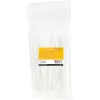 StarTech.com 8 inch(20cm) Cable Ties - 1/8 inch(4mm) wide, 2-1/8 inch(55mm) Bundle Diameter, 50lb(22kg) Tensile Strength, Nylon Self Locking Zip Ties with Curved Tip - 94V-2/UL Listed, 100 Pack - White