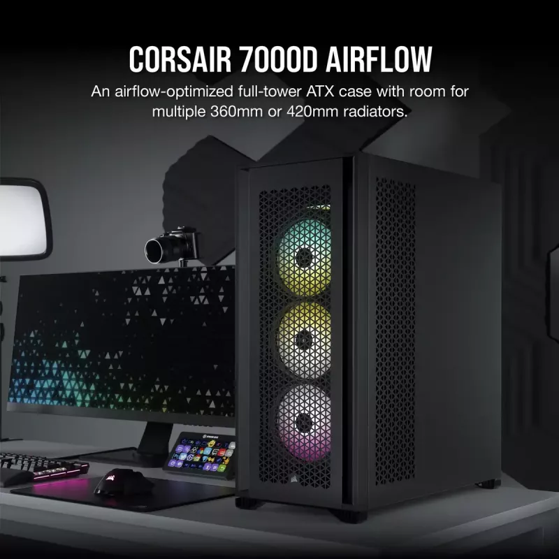 PC Case Corsair 7000D Airflow Full Tower Black