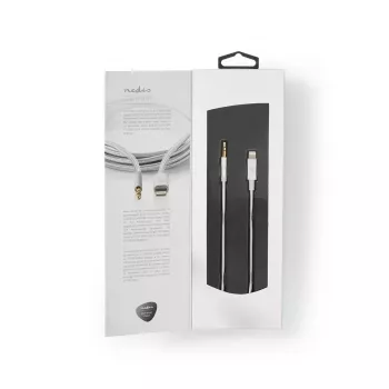 Nedis CCTB39940AL10 Lightning Cable 1m Aluminium 3.5mm Connector