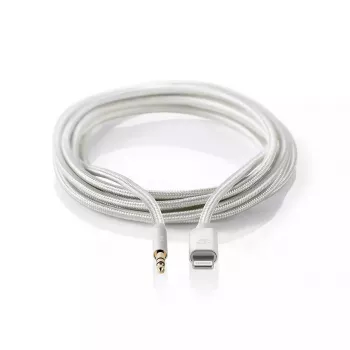 Nedis CCTB39940AL10 Lightning Cable 1m Aluminium 3.5mm Connector