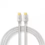 USB cable Nedis CCTB60800AL20 USB 2.0 2 m USB C Silver