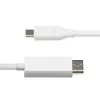 StarTech.com 6ft (2m) USB-C to DisplayPort 1.2 Cable, Bidirectional, 4K 60Hz, White Video Adapter Cord for Apple MacBook Pro / Air M1 M2 M3 M4, Mac Mini / Studio, Thunderbolt Compatible
