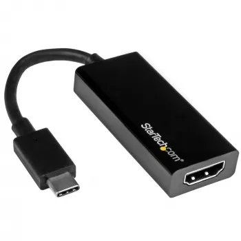 StarTech.com USB-C to HDMI Adapter with 4K 30Hz - Black, 3.2 Gen 2 (3.1 Gen 2), USB Type-C, HDMI output, 3840 x 2160 pixels
