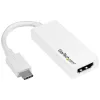 StarTech.com USB-C to HDMI Adapter - White - 4K 60Hz, USB Type-C, HDMI output, 3840 x 2160 pixels