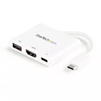 StarTech.com USB-C Multiport Adapter with HDMI - USB 3.0 Port - 60W PD - White