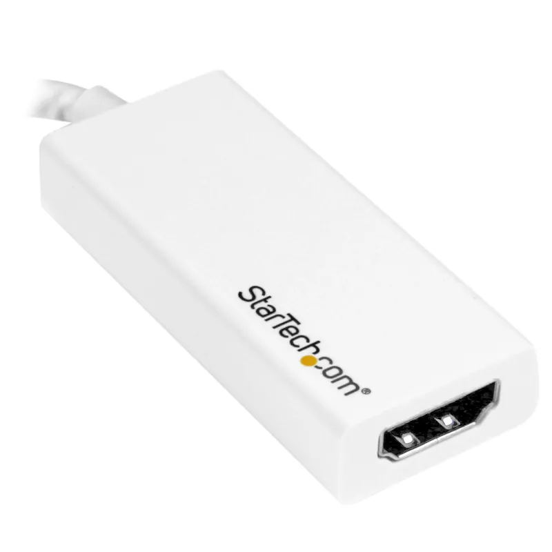 StarTech.com USB-C to HDMI Adapter with 4K 30Hz - White, USB Type-C, HDMI output, 3840 x 2160 pixels