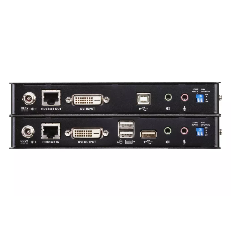ATEN USB 2.0 DVI Single Link over 1 CAT Cable (100m) KVM Extender with Full USB2.0 support (up to 480Mbps) / HDBaseT2.0